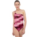 Pink  Waves Flow Series 5 Classic One Shoulder Swimsuit View1