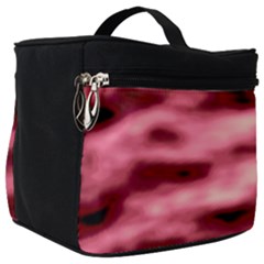 Pink  Waves Flow Series 5 Make Up Travel Bag (big) by DimitriosArt