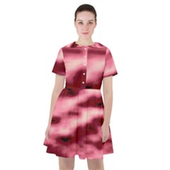 Pink  Waves Flow Series 5 Sailor Dress by DimitriosArt