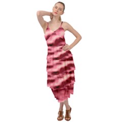 Pink  Waves Flow Series 5 Layered Bottom Dress by DimitriosArt