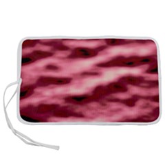 Pink  Waves Flow Series 5 Pen Storage Case (l) by DimitriosArt