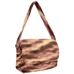 Gold Waves Flow Series 2 Courier Bag by DimitriosArt