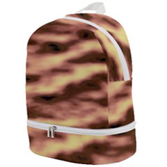 Gold Waves Flow Series 2 Zip Bottom Backpack by DimitriosArt