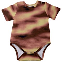 Gold Waves Flow Series 2 Baby Short Sleeve Onesie Bodysuit by DimitriosArt