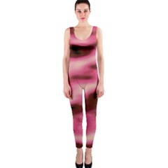 Pink  Waves Flow Series 6 One Piece Catsuit by DimitriosArt