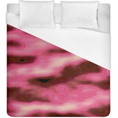 Pink  Waves Flow Series 6 Duvet Cover (king Size) by DimitriosArt