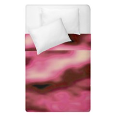 Pink  Waves Flow Series 6 Duvet Cover Double Side (single Size) by DimitriosArt