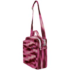 Pink  Waves Flow Series 6 Crossbody Day Bag by DimitriosArt