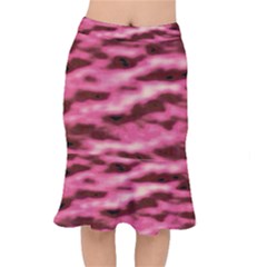 Pink  Waves Flow Series 6 Short Mermaid Skirt by DimitriosArt