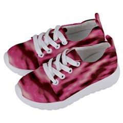 Pink  Waves Flow Series 6 Kids  Lightweight Sports Shoes by DimitriosArt