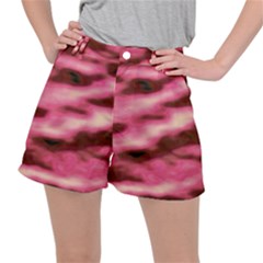 Pink  Waves Flow Series 6 Ripstop Shorts by DimitriosArt