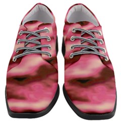 Pink  Waves Flow Series 6 Women Heeled Oxford Shoes by DimitriosArt