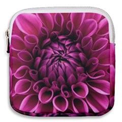 Dahlia-flower-purple-dahlia-petals Mini Square Pouch by Sapixe