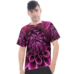 Dahlia-flower-purple-dahlia-petals Men s Sport Top