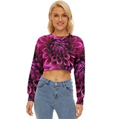 Dahlia-flower-purple-dahlia-petals Lightweight Long Sleeve Sweatshirt