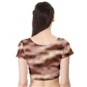 Pink  Waves Flow Series 7 Short Sleeve Crop Top View2