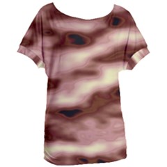 Pink  Waves Flow Series 7 Women s Oversized Tee by DimitriosArt