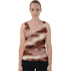 Pink  Waves Flow Series 7 Velvet Tank Top by DimitriosArt