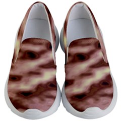 Pink  Waves Flow Series 7 Kids Lightweight Slip Ons by DimitriosArt