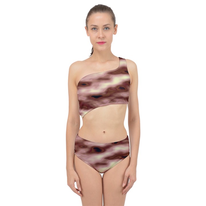 Pink  Waves Flow Series 7 Spliced Up Two Piece Swimsuit