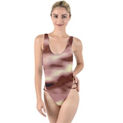 Pink  Waves Flow Series 7 High Leg Strappy Swimsuit