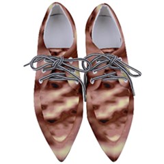 Pink  Waves Flow Series 7 Pointed Oxford Shoes by DimitriosArt