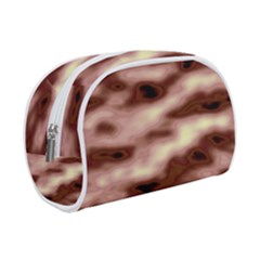 Pink  Waves Flow Series 7 Make Up Case (small) by DimitriosArt