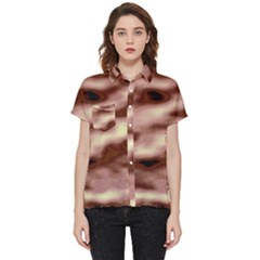 Pink  Waves Flow Series 7 Short Sleeve Pocket Shirt by DimitriosArt