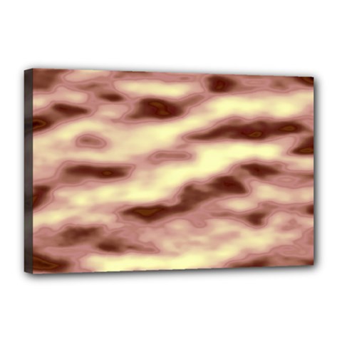 Pink  Waves Flow Series 8 Canvas 18  X 12  (stretched) by DimitriosArt