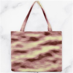 Pink  Waves Flow Series 8 Mini Tote Bag by DimitriosArt