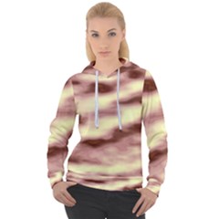 Pink  Waves Flow Series 8 Women s Overhead Hoodie by DimitriosArt