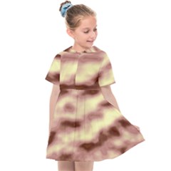 Pink  Waves Flow Series 8 Kids  Sailor Dress by DimitriosArt