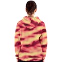 Red Waves Flow Series 3 Women s Zipper Hoodie View2