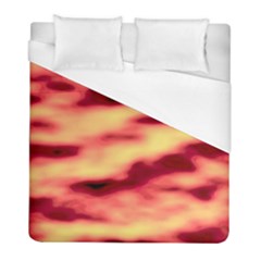 Red Waves Flow Series 3 Duvet Cover (full/ Double Size) by DimitriosArt