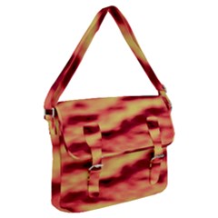 Red Waves Flow Series 3 Buckle Messenger Bag by DimitriosArt