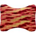 Red Waves Flow Series 3 Velour Seat Head Rest Cushion View2