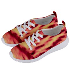 Red Waves Flow Series 3 Women s Lightweight Sports Shoes by DimitriosArt