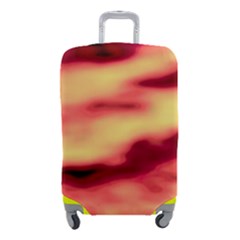 Red Waves Flow Series 3 Luggage Cover (small) by DimitriosArt