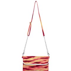 Red Waves Flow Series 3 Mini Crossbody Handbag by DimitriosArt