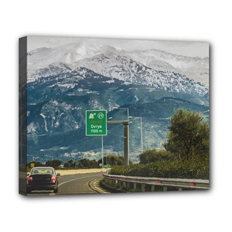 Landscape Highway Scene, Patras, Greece Deluxe Canvas 20  X 16  (stretched) by dflcprintsclothing