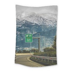 Landscape Highway Scene, Patras, Greece Small Tapestry by dflcprintsclothing