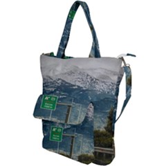 Landscape Highway Scene, Patras, Greece Shoulder Tote Bag by dflcprintsclothing