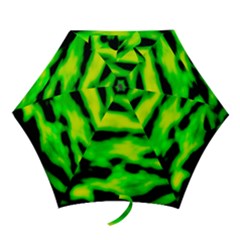 Green Waves Flow Series 3 Mini Folding Umbrellas by DimitriosArt