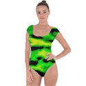 Green Waves Flow Series 3 Short Sleeve Leotard  View1