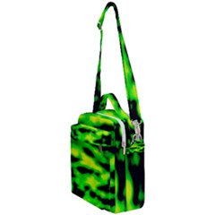 Green Waves Flow Series 3 Crossbody Day Bag by DimitriosArt