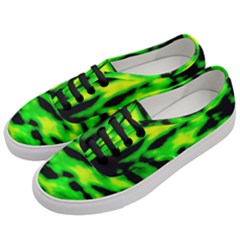 Green Waves Flow Series 3 Women s Classic Low Top Sneakers by DimitriosArt