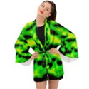 Green Waves Flow Series 3 Long Sleeve Kimono View1