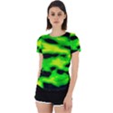 Green Waves Flow Series 3 Back Cut Out Sport Tee View1