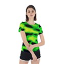 Green Waves Flow Series 3 Back Cut Out Sport Tee View2