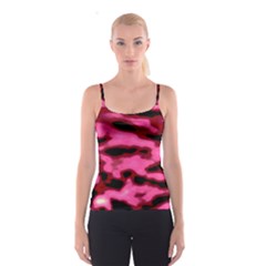 Pink  Waves Flow Series 9 Spaghetti Strap Top by DimitriosArt